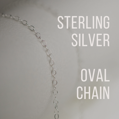 STERLING SILVER OVAL CHAIN