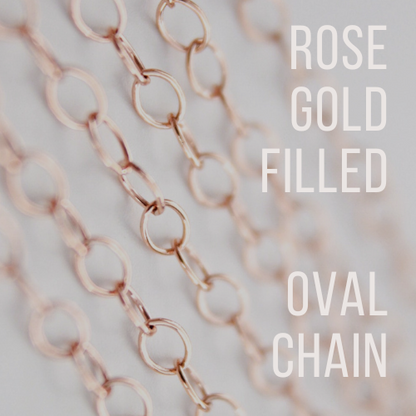 ROSE GOLD FILLED OVAL CHAIN