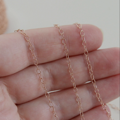 ROSE GOLD FILLED OVAL CHAIN