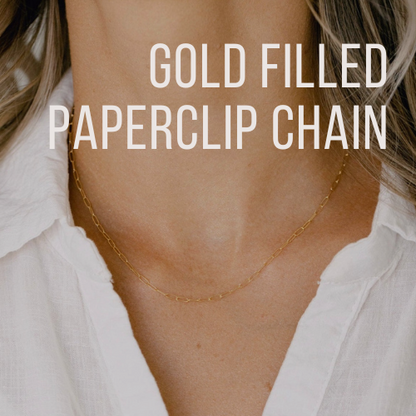 GOLD FILLED PAPERCLIP CHAIN