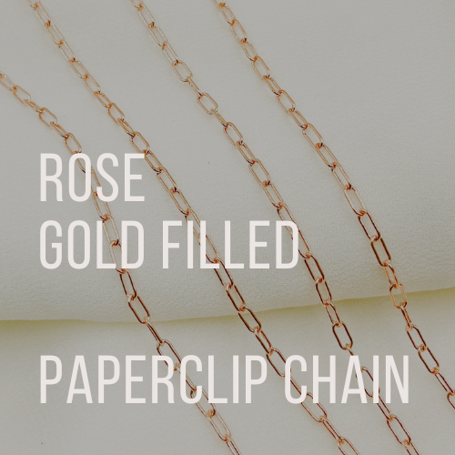 ROSE GOLD FILLED PAPERCLIP CHAIN