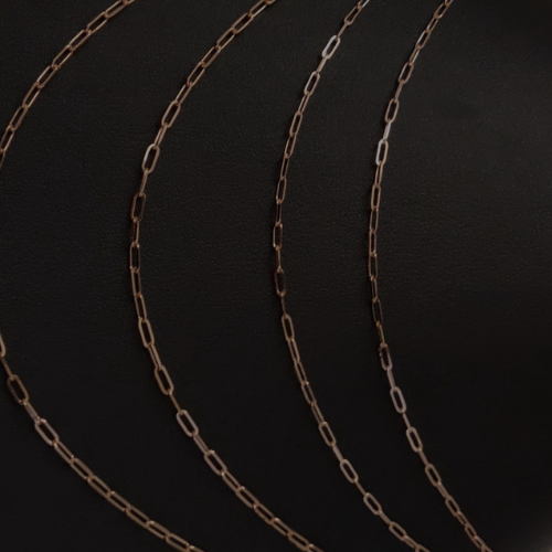 ROSE GOLD FILLED PAPERCLIP CHAIN