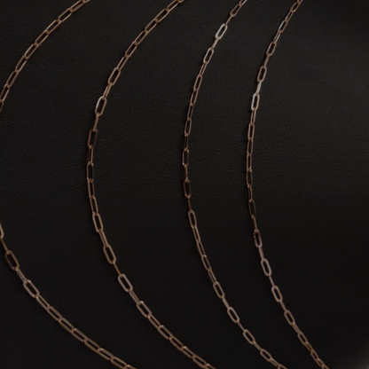 ROSE GOLD FILLED PAPERCLIP CHAIN