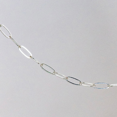 STERLING SILVER PAPERCLIP CHAIN