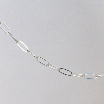 STERLING SILVER PAPERCLIP CHAIN