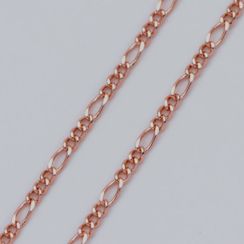 ROSE GOLD FILLED FIGARO CHAIN