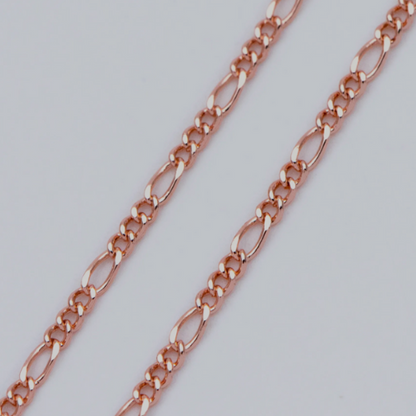 ROSE GOLD FILLED FIGARO CHAIN