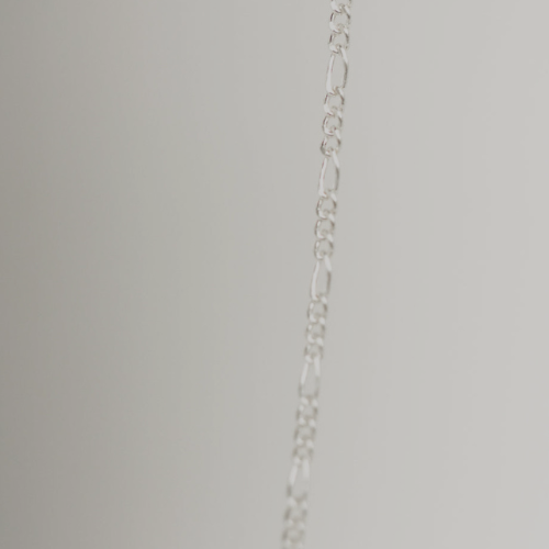 STERLING SILVER FIGARO CHAIN