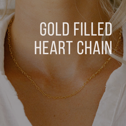 GOLD FILLED HEART CHAIN