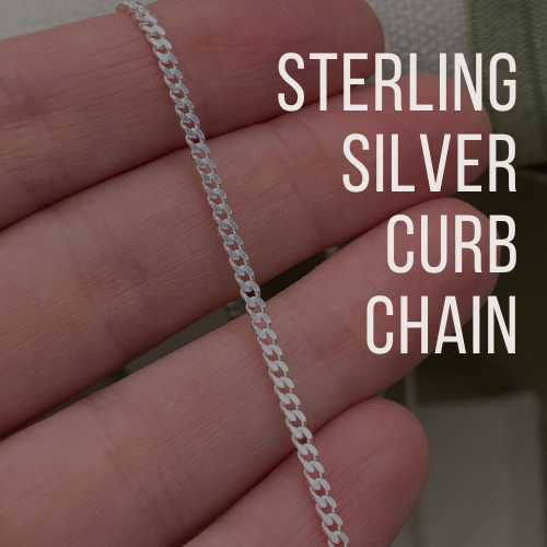 STERLING SILVER CURB CHAIN